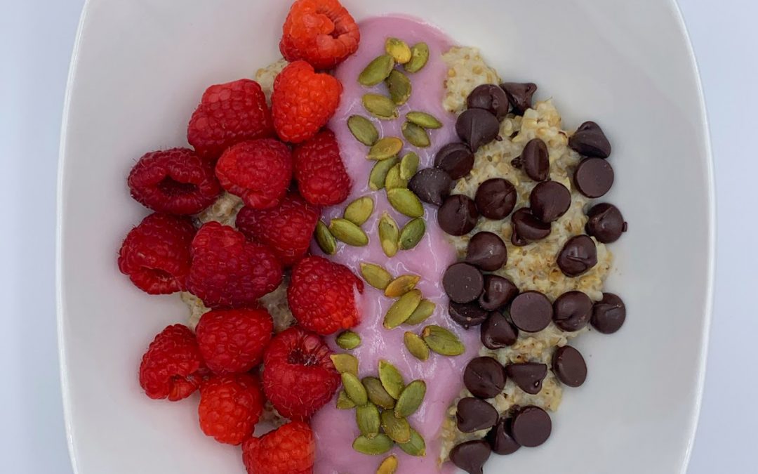Dark Chocolate Covered Raspberry Oatmeal