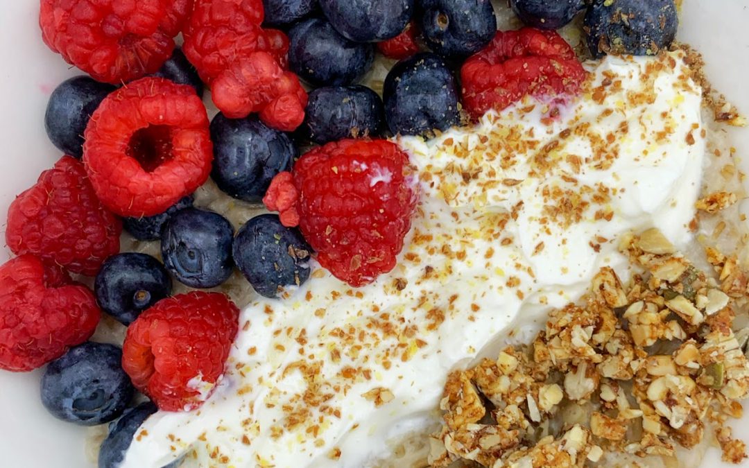 Red White and Blue Oatmeal