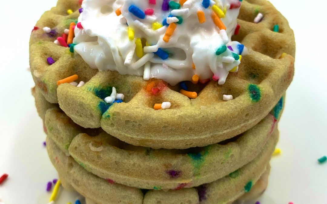 Birthday Cake Waffles