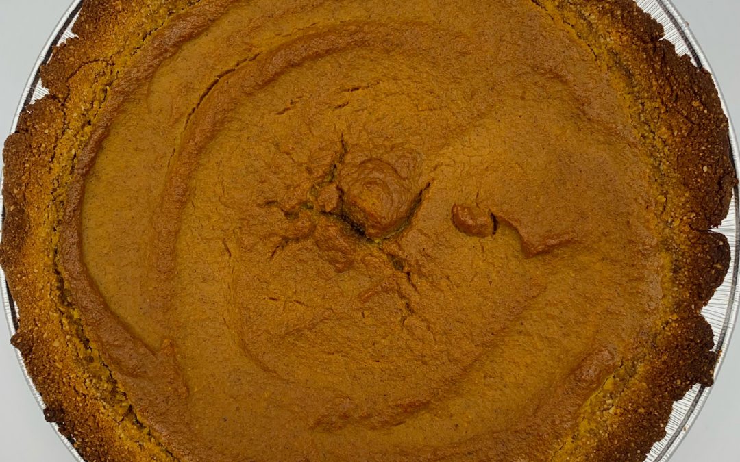 Pumpkin Pie with Gingerbread Crust