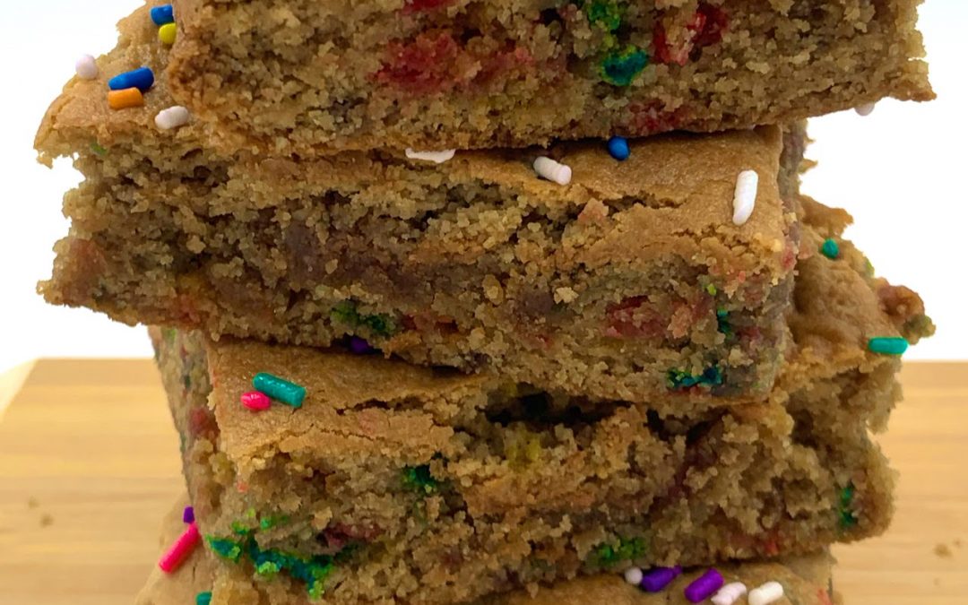 Birthday Cake Blondies